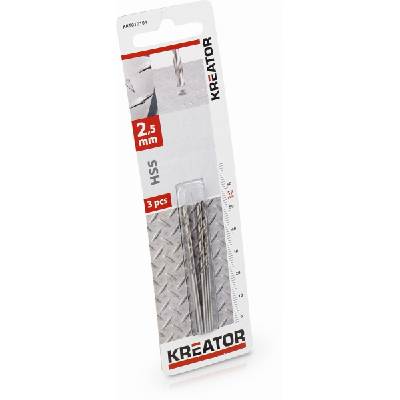 Kreator Vrták do kovu 2,5 mm HSS KRT010104