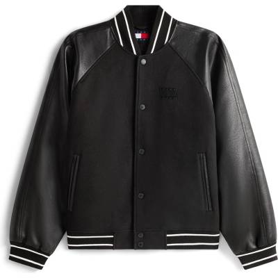 Tommy Jeans Яке Tommy Jeans Men's Flag Varsity Jacket - Black
