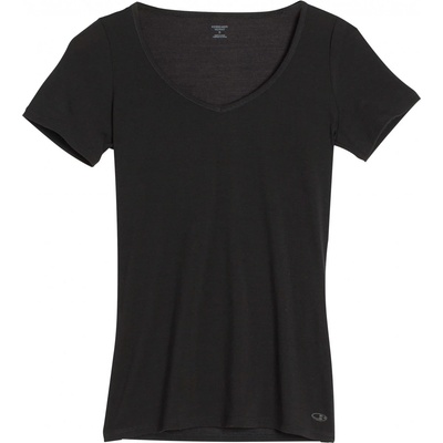 Icebreaker Дамско мериносово термобельо Icebreaker Women's Siren S/S Sweetheart Merino base layer - Black (115-0453-0112)
