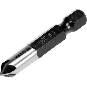 YATO HEX-1/4" kovový zápustník HSS 6,3 x 40 mm (YT-44721)