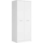 BRW Двукрилен гардероб nepo plus szf2d бяло