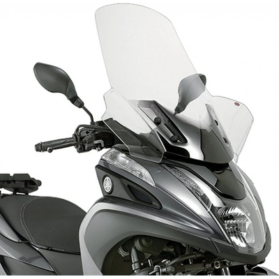 KAPPA plexi štít YAMAHA TRICITY 125-155 (14-24), MBK TRYPTIK 125 (14-17) 74 X 63 průhledný - potřebné upevnění D2120KITK