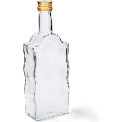 Láhev skleněná se zátkou 500ml tvarovaná FALA, sada 8ks