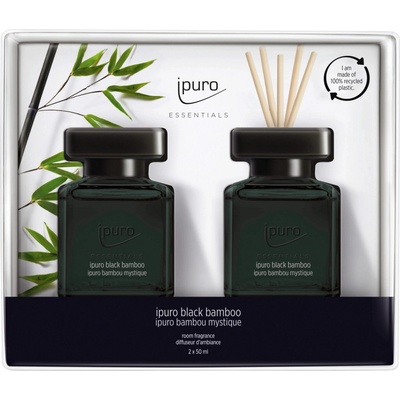 Ipuro Sada aroma difuzérů Essentials, Black Bamboo, 2x 50 ml