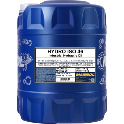 Mannol Hydro ISO 46 20 l