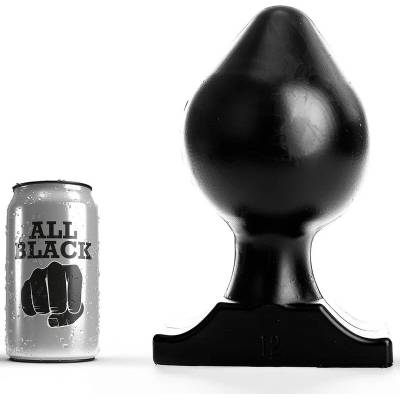 Анален разширител, приятно заоблен, 23см. - All Black Anal Plug (D-222829)