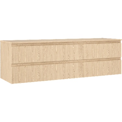 Mexen Rivel шкаф за баня 160 cm с плот, 2 чекмеджета, набразден, дъб - 91A20-16047-2-BFFC81 (91A20-16047-2-BFFC81)