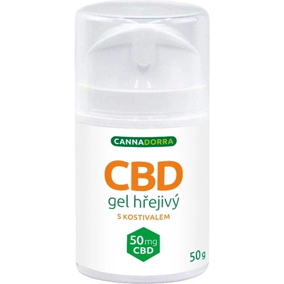 Cannadorra CBD hřejivý gel s kostivalem limitovaná edice, 50g