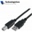 VCOM Кабел VCom USB 2.0 AM/BM Black CU201-B-3.0 3m (CU201-B-3m)