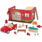 Li′ l Woodzeez Игрален комплект Battat - Li′l Woodzeez, Пожарна станция (BTWZ6609Z)