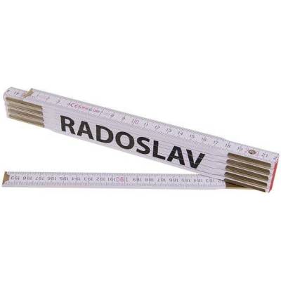 Kola Pirkl Metr skládací 2m RADOSLAV Profi bílý dřevo