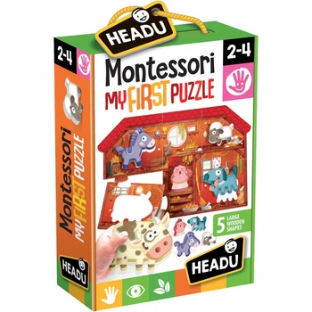 Headu Образователен пъзел Headu Montessori - Моят първи пъзел, Ферма (HIT20140)