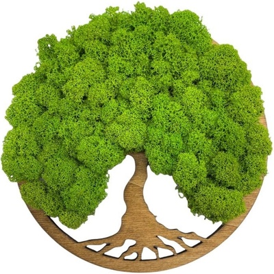 Machový obraz Strom života Simple 20cm Orech