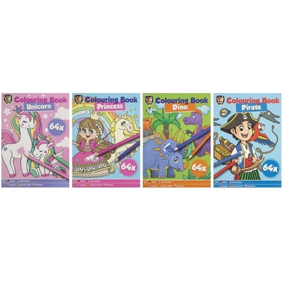 Moxy Книжка за оцветяване, А5, 64 страници, асорти, 48 броя (5525100166)