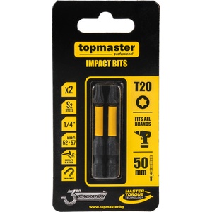 Topmaster Professional Накрайници ударни 50мм TX20, 2 бр. Topmaster Professional (338737) - topmall