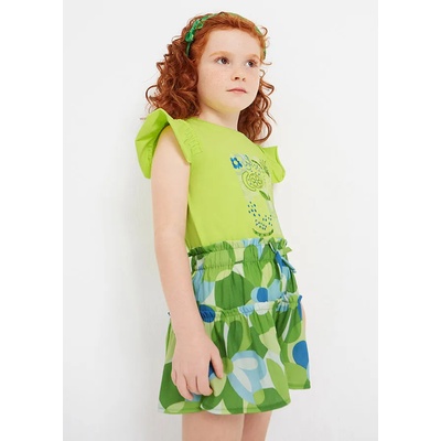 MAYORAL Потник с бродерии за момиче Майорал в цвят лайм