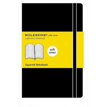Moleskine srl Moleskine Soft Cover Pocket Squared Notebook Black | Moleskine