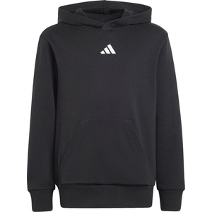 Adidas Детски суичър Adidas Kid's Small Logo Fleece Hoodie 225 Hoodie - Black / White - размер 140 (EU) (704-4540-0112)