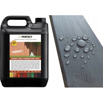 Impregnace na dřevo PERFECT WOOD 5 L - ŠEDÁ 60 m2