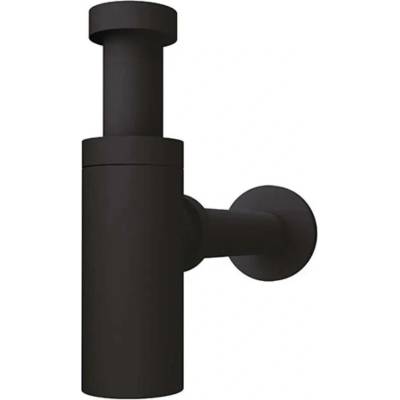 PLAST BRNO Sifo umyvadlový 5/4" design Poseidon, Ø 32 mm, plast, černý
