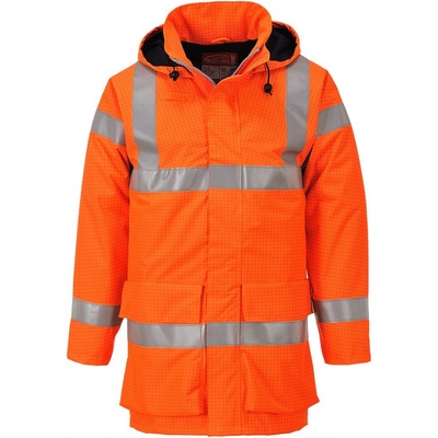 Portwest S778 Bizflame Rain HI VIS Nehorľavá bunda reflexná oranžová