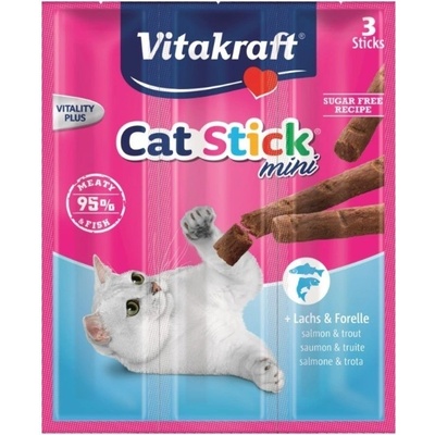 Vitakraft Cat Stick MINI pstruh a losos 18 g