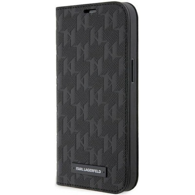 KARL LAGERFELD Калъф Karl Lagerfeld KLBKP14LSAKLHPK за iPhone 14 Pro 6.1", черен / черен, Saffiano Monogram (KF001619-0)