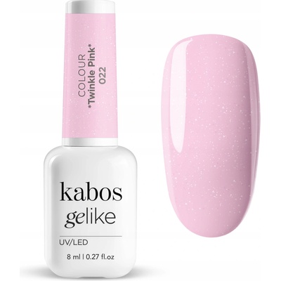 Kabos Gelike 022 Třpytivě Pink se třpytkami 8 ml hybridní lak