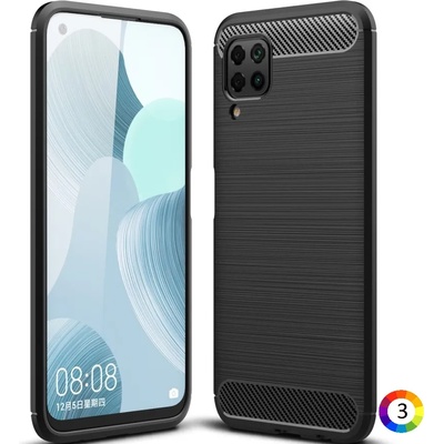 LG Huawei P40 lite/nova 7i/nova 6 SE Удароустойчив Carbon Fiber Калъф и Протектор