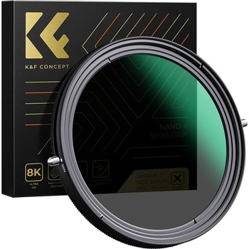 K& F Concept 72 мм -2в1 Nano L CPL+Variable Fader NDX ND2-ND32, 5-Stops , 3.13%