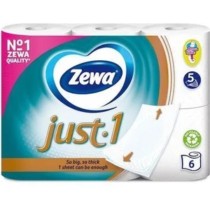 Zewa 5 пластова тоалетна хартия JUST 1- 6БР (ZWJ-1)