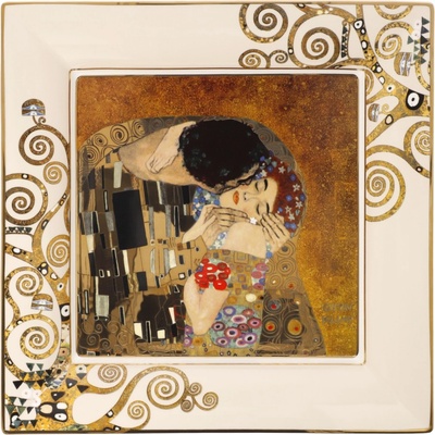 Goebel Klimt Polibek Dekorativní mísa 30 x 30 cm