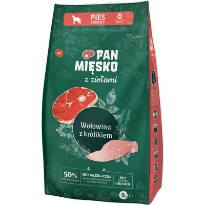 Pan Mięsko s bylinkami Hovädzie mäso s králikom chrumkavé M 9 kg
