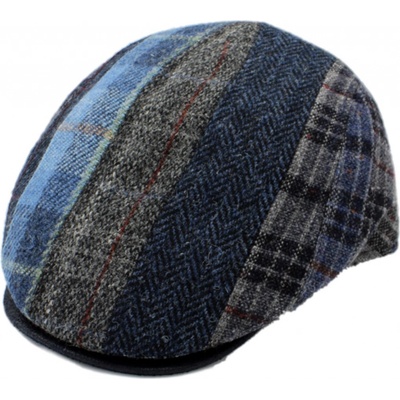 Fiebig Headwear since 1903 pánská zimní modrá vlněná bekovka