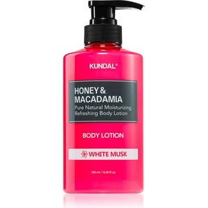 KUNDAL Honey & Macadamia White Musk подхранващ лосион за тяло с хидратиращ ефект 500ml