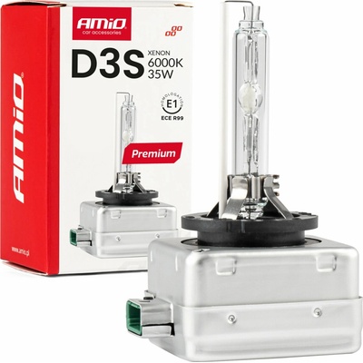 Xenonová žárovka výbojka xenon D3S 6000K AMiO PREMIUM AMIO-01979 – Sleviste.cz