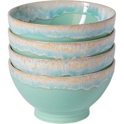 Costa Nova 4 ks tyrkysových kameninových misek Latte Bowls 15 cm