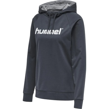 Hummel Суитшърт с качулка Hummel GO COTTON LOGO HOODIE WOMAN 203517-8571 Размер XS