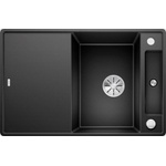 BLANCO Axia III 45 - Мивка от Silgranit, 77x50 см, с аксесоари, InFino, черна 525843 (525843) Мивка за вграждане