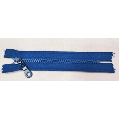 Zips kostený nedeliteľný 14cm / kráľovská modrá