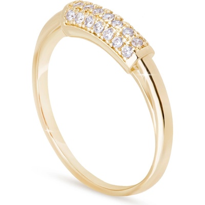 Biju Pozlacený s řadou malých zirkonů 4000407