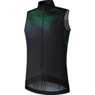 Shimano S-Phyre wind winter vest, black/green