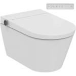 Ideal Standard Комплект окачена тоалетна чиния Ideal Standard i. life E RimLS с функция електрическо биде и седалка softclose, гланцирано бяло (K875501)