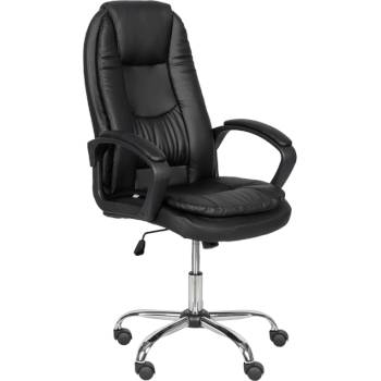 Президентски офис стол Carmen 6682-1 LUX - черен (3520110)