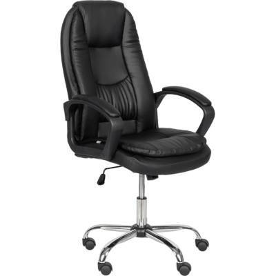 Президентски офис стол Carmen 6682-1 LUX - черен (3520110)