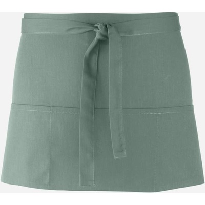 Premier Workwear Pracovní zástěra krátká s kapsami PR155 Sage Pantone 5497 60x33cm