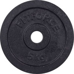 Fitforce ДИСК ЗА ЩАНГА 5 КГ ЧЕРЕН 30 ММ 5 КГ