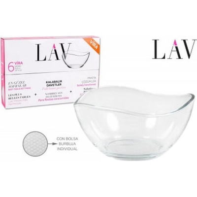 LAV miska sklo 310 ml VIRA 6ks 12 cm