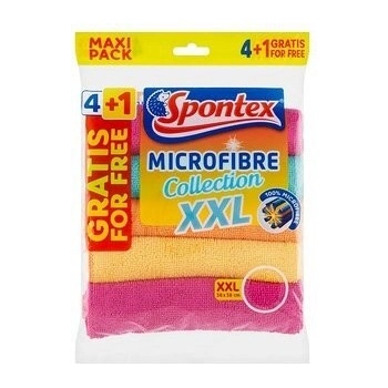 Spontex Microfibre Collection XXL viacúčelová utierka z mikrovlákna 36 x 38 cm 5 ks