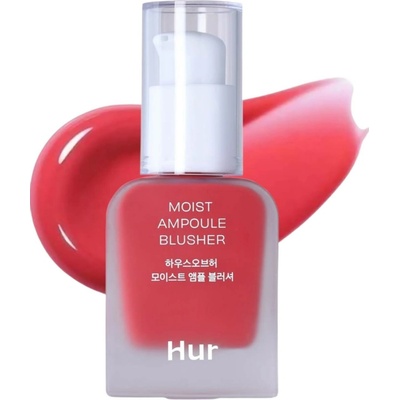 House of Hur Moist Ampoule Blusher Hydratační tekutá tvářenka 02 Deep Plum Mini 10 ml